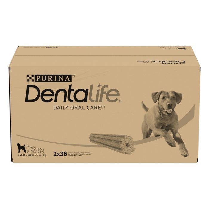 DENTALIFE Maxi - Multipack - 72 kauwsnacks voor grote hondenrassen - 2 x 1272 g - Mondhygiëne