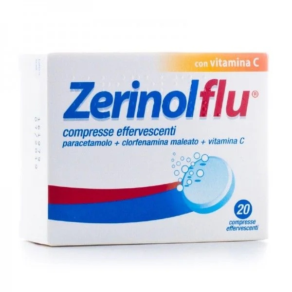 ZERINOL Zerinolflu 20 comprimés effervescents Analgésique et antipyrétique