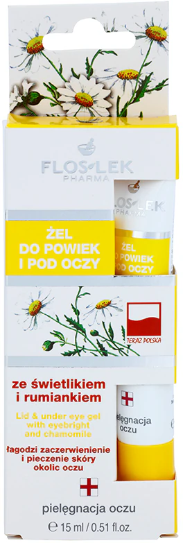 FlosLek Pharma Gel para Cuidados com os Olhos com Eufrásia e Camomila