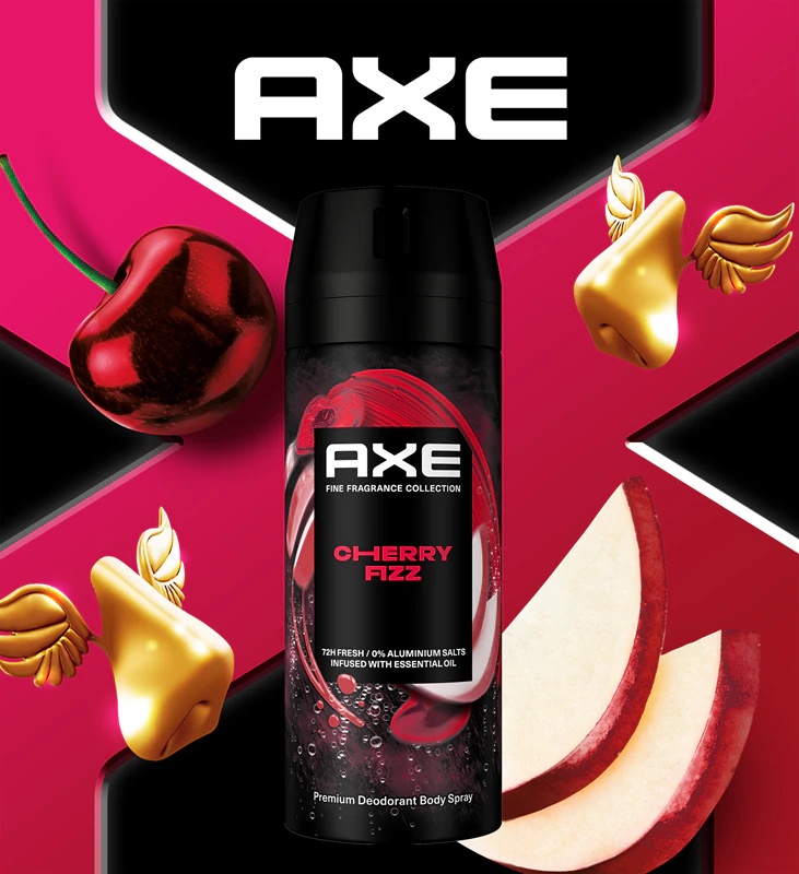 „Ax Premium Cherry Fizz“ dezodorantas purškiklis