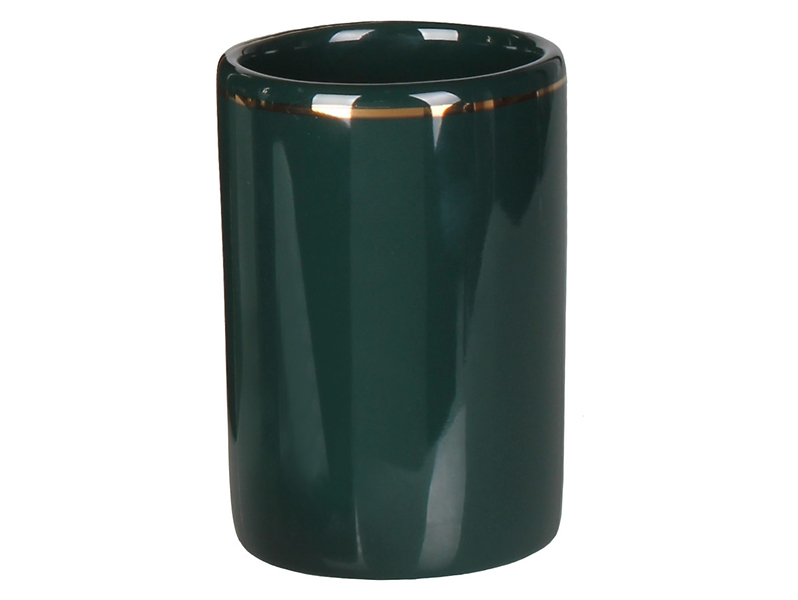 Kubek na szczoteczki do zębów ceramiczny Eryn zielony