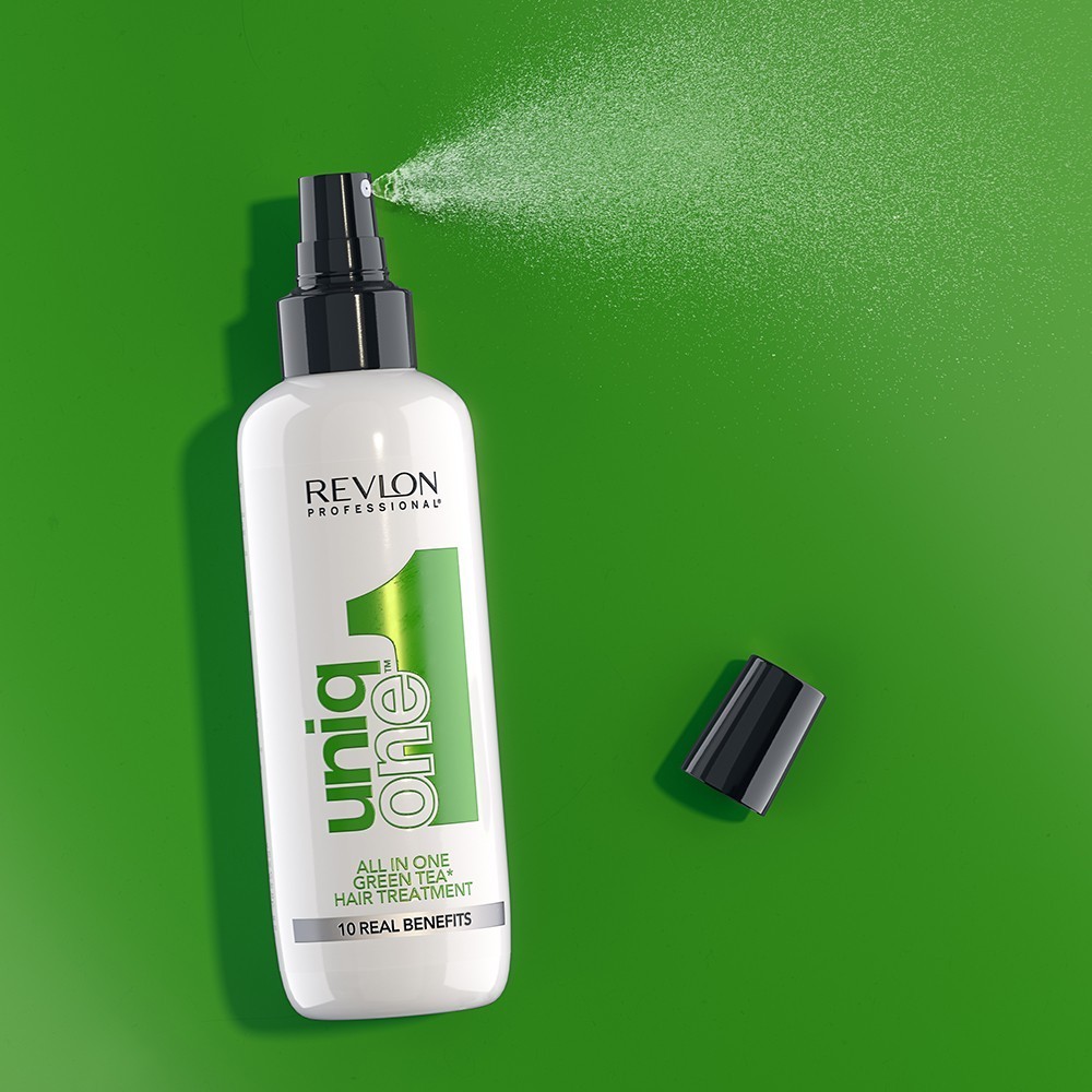 „Revlon Professional UniqOne“ nenuplaunamas plaukų kondicionierius su žaliosios arbatos kvapu – 150 ml