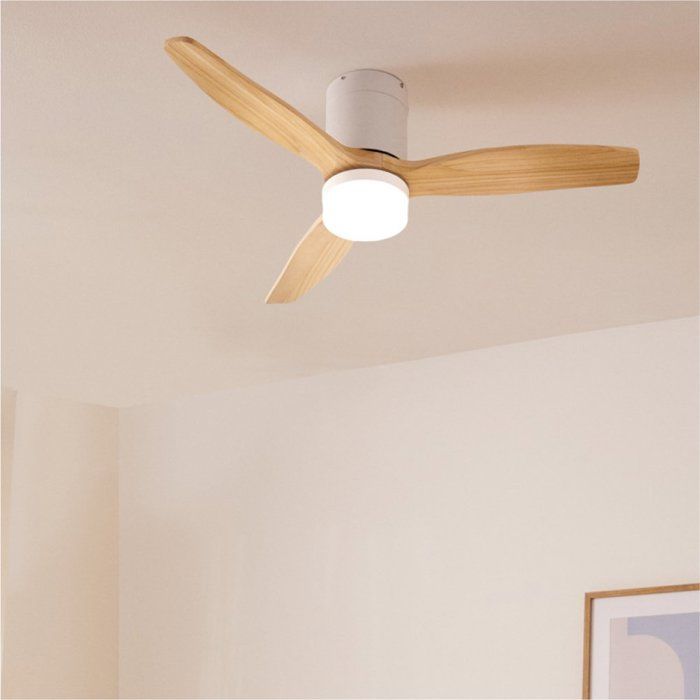 Ventilador de techo - Diseño - Con luz - Silencioso - Función verano/invierno - Control remoto