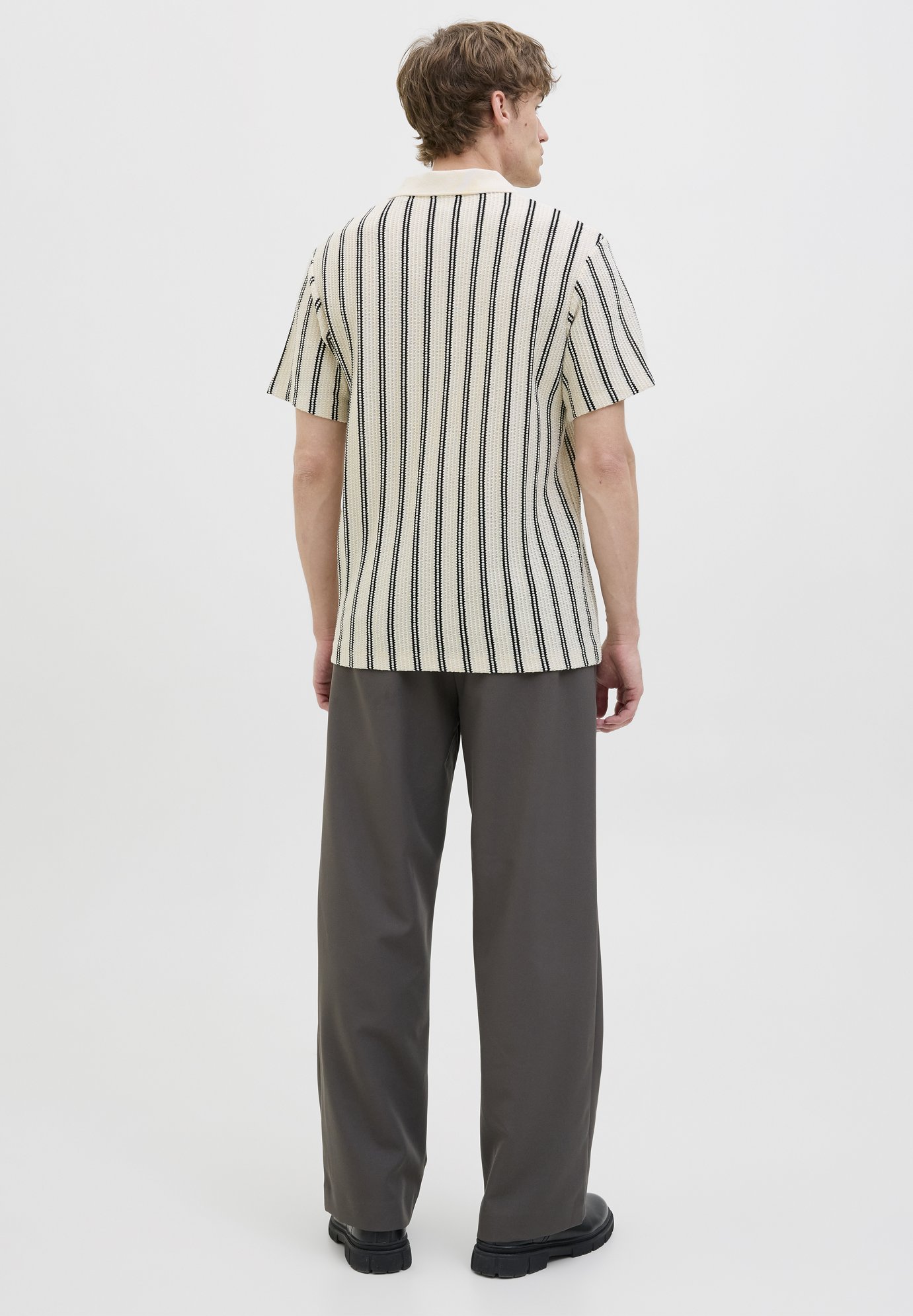 Jack & Jones JPRBLUHARRY SPLIT NECK - Poloshirt - cloud dancer