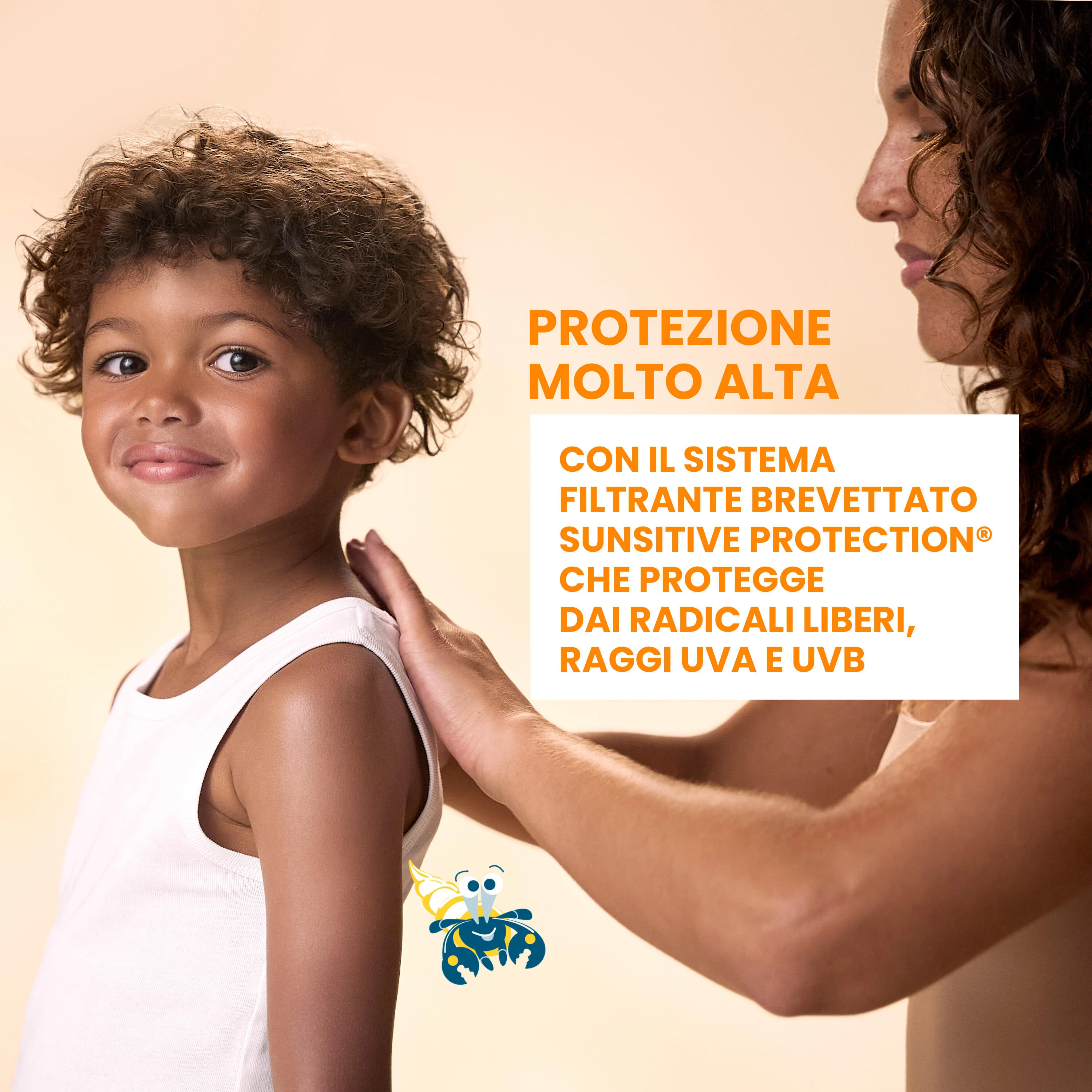 Suncare Latte Bambino SPF50+ - Crema Solare Bambini, Latte solare corpo alta prot., Prodotti per Bambini