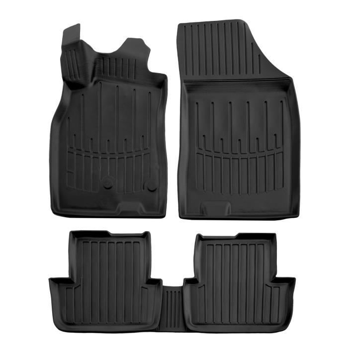 Tapis de sol 3D - SCOUTT - Renault Megane 3 - Caoutchouc Premium - Sur mesure - Noir