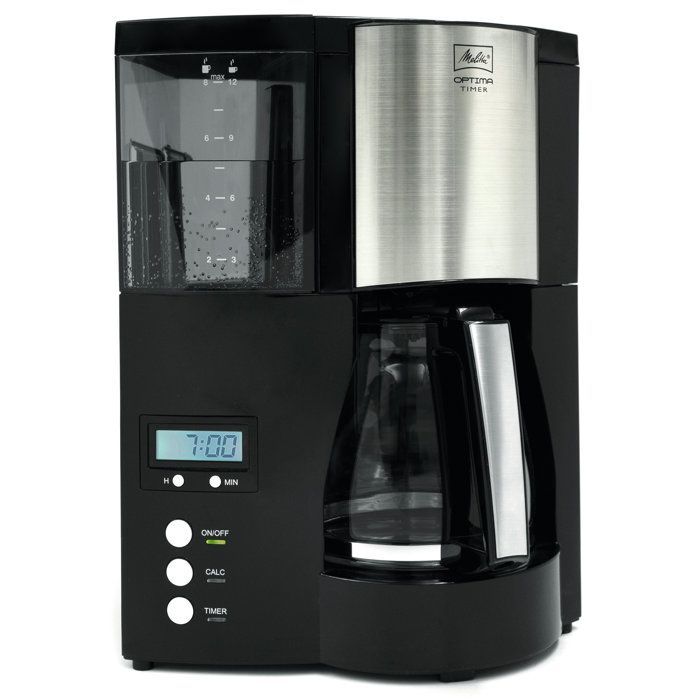 Cafetière filtre programmable Optima Timer - MELITTA - 100801 - 1L - 850W