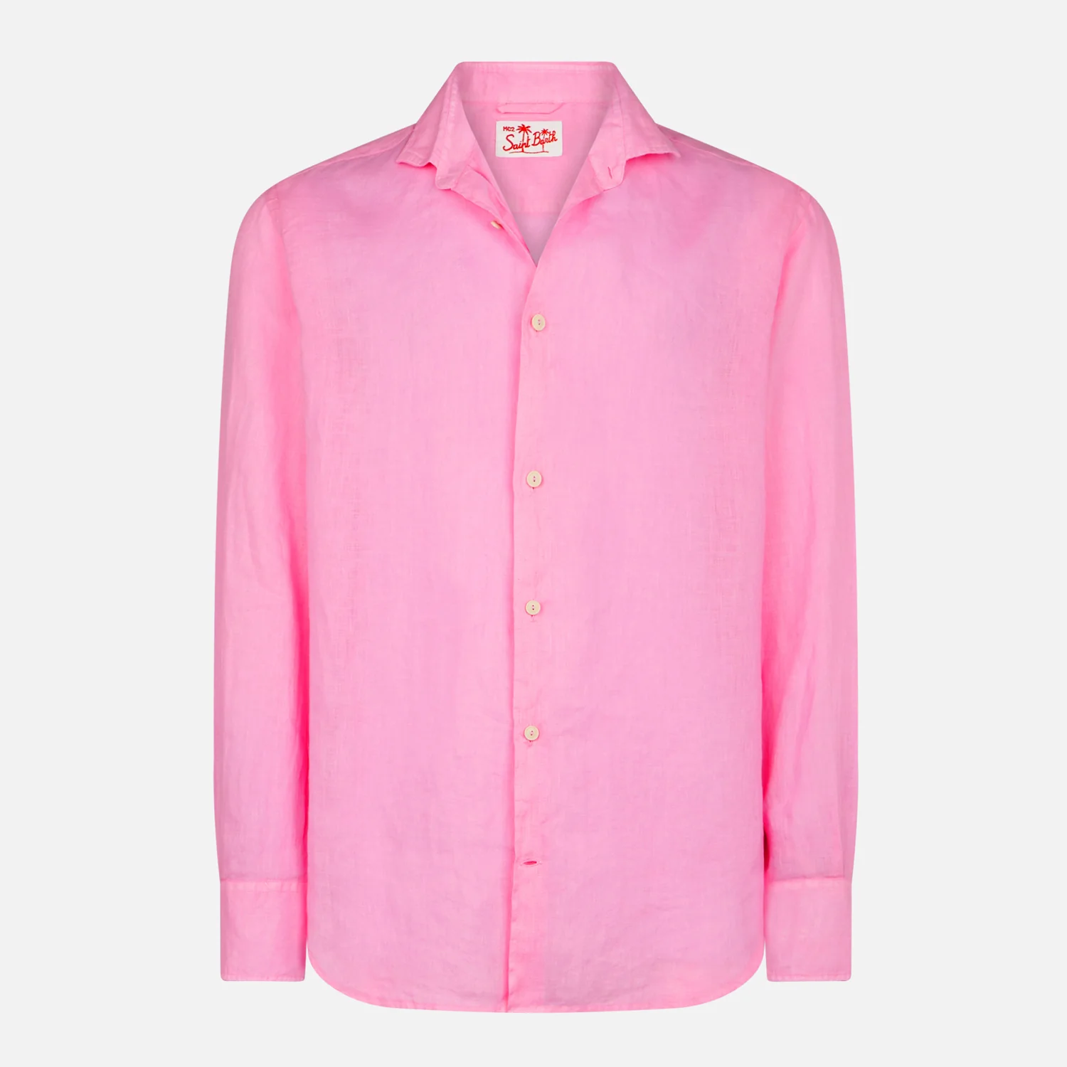 Pamplona Herre Pink Hørskjorte