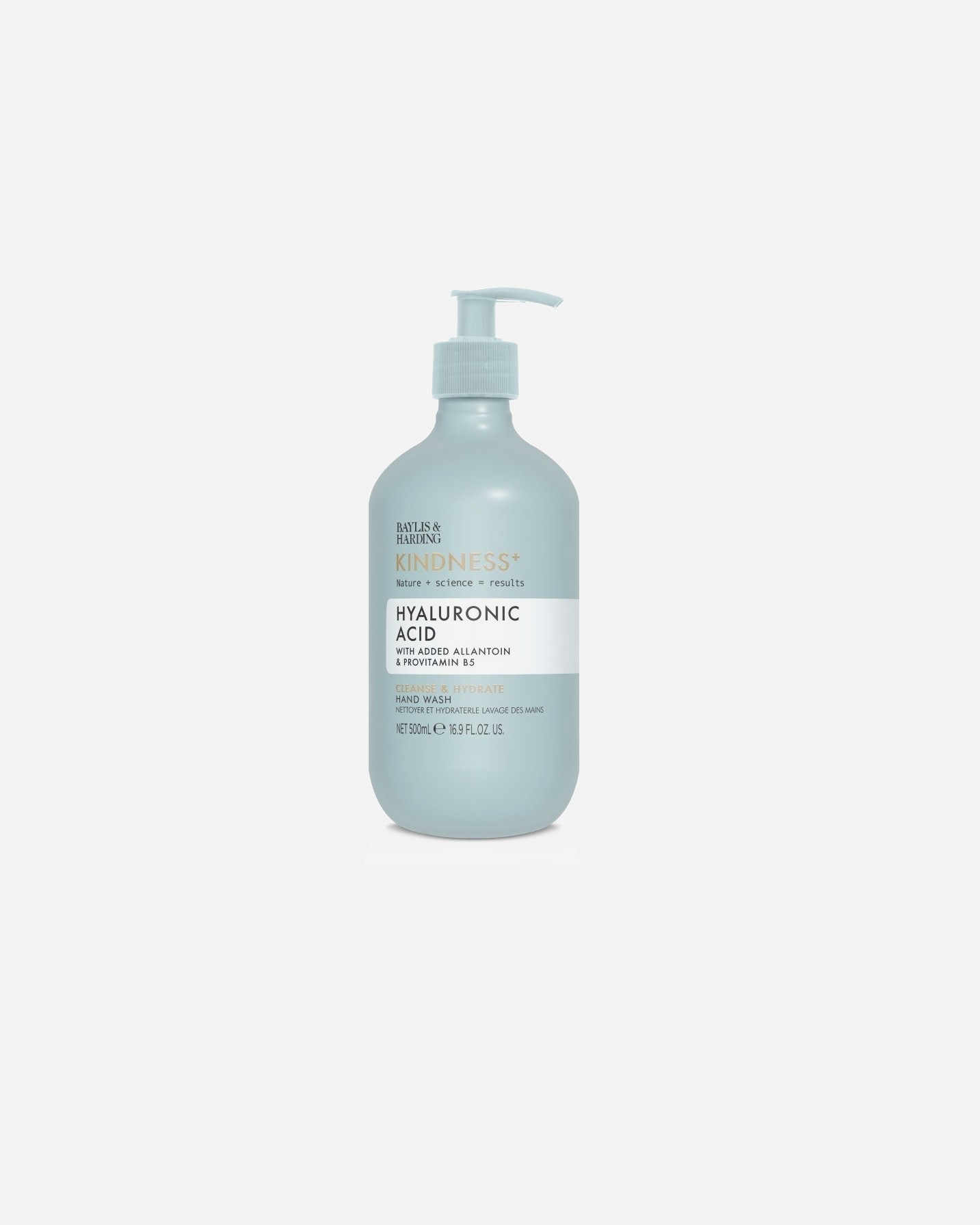 Baylis & Harding Handreinigung Kindness+ Handseife mit Hyaluronsäure – 500 ml