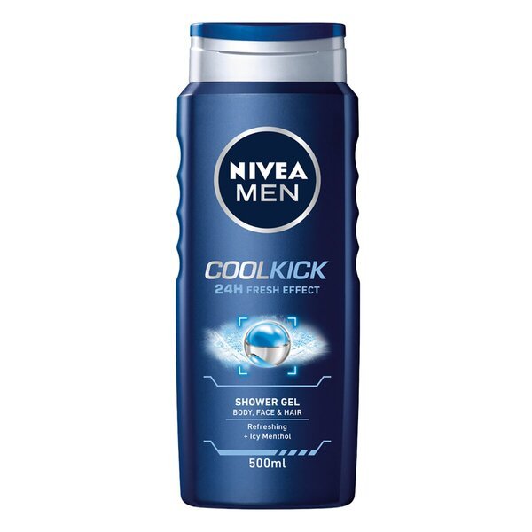 Nivea Men CoolKick dušo želė<br>500ml - normaliai odai