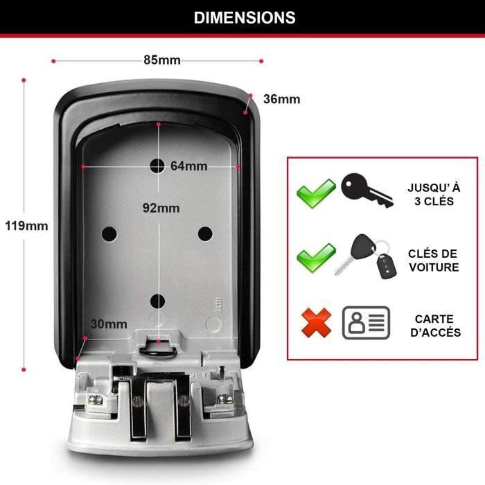 Caixa de chaves segura MASTER LOCK [Média] [Montada na parede] - 5401EURD - Select Access Compartilhe suas chaves com segurança