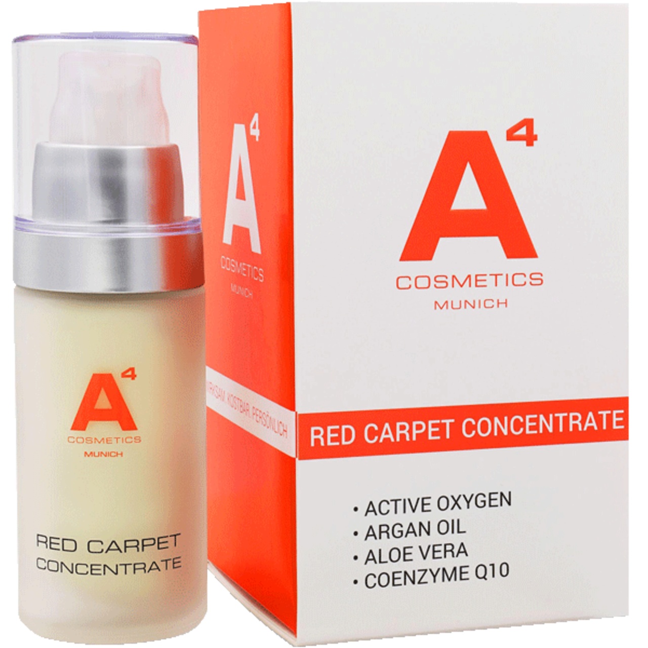 A4 Cosmetics pretnovecošanās seruma koncentrāts sarkanajiem paklājiem – 30 ml