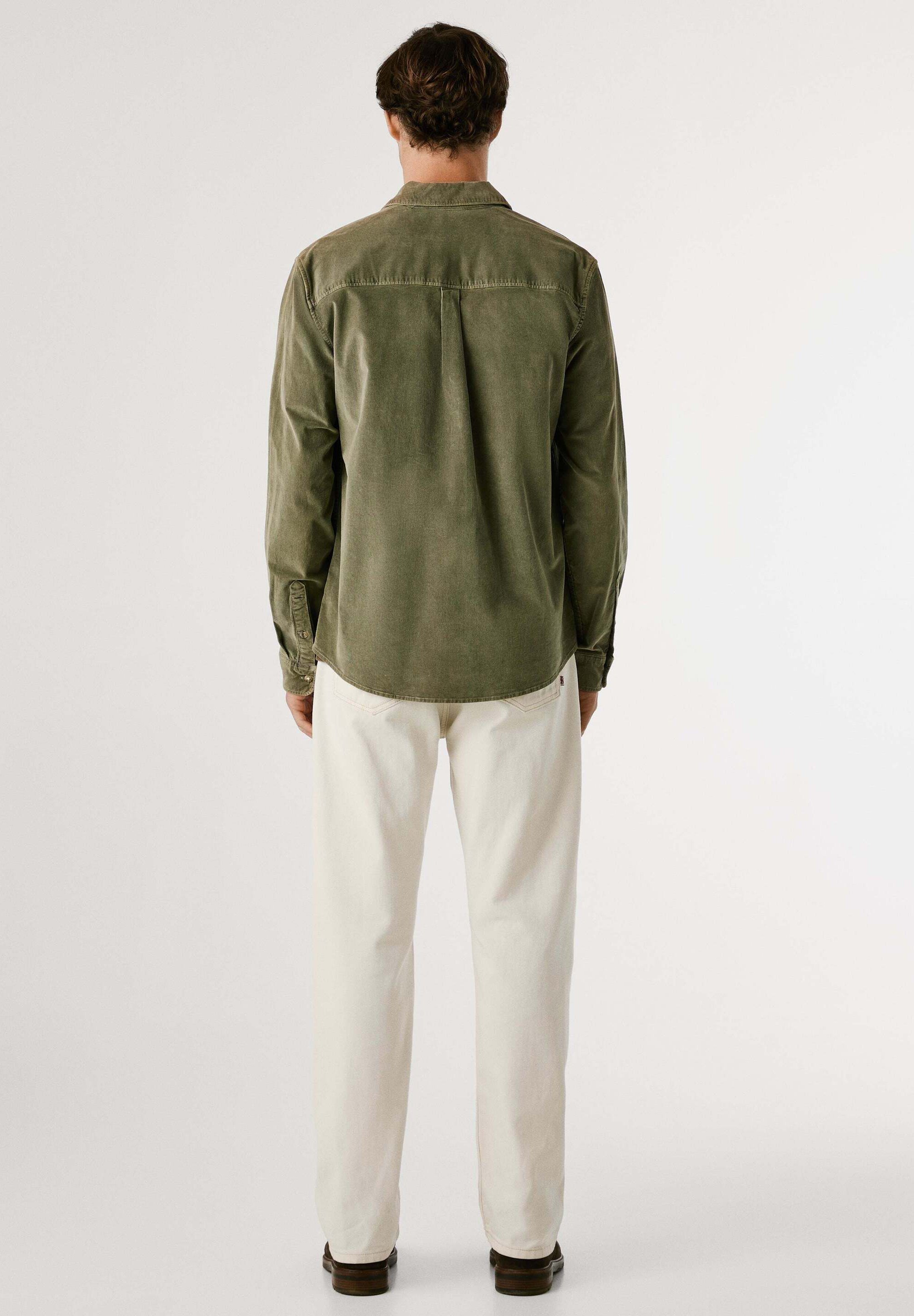 Pepe Jeans CLAYTON - Hemd - Dunkelkhakigrün