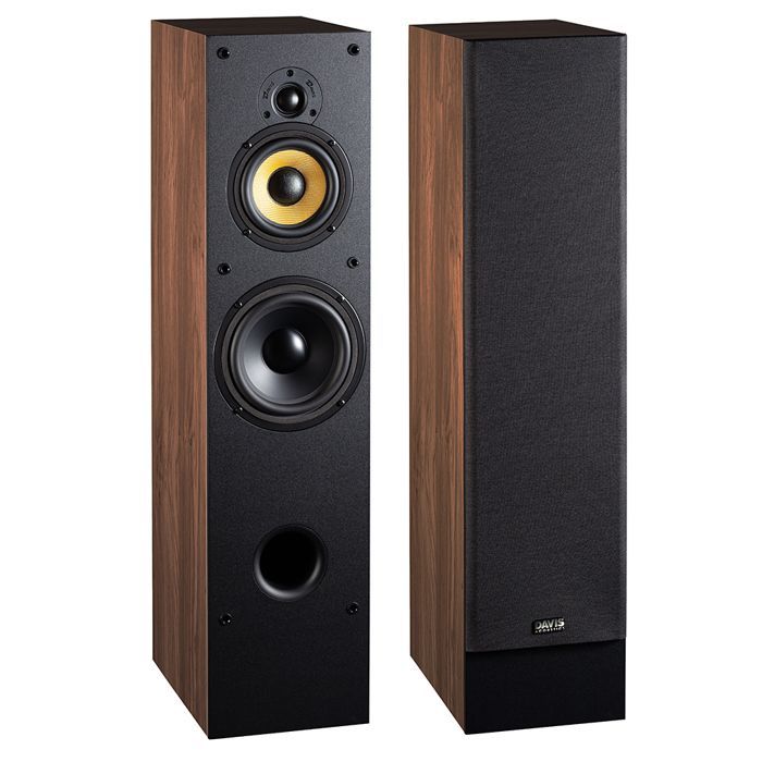 Davis Acoustics Mia 200 American Walnut - 3-Way/3-Speaker Floorstanding Speaker - Sold as a Pair