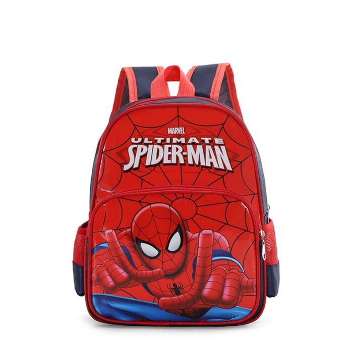 Mochila infantil de Spiderman, mochila escolar de dibujos animados, gran capacidad para niños y niñas, mochila escolar ajustable.