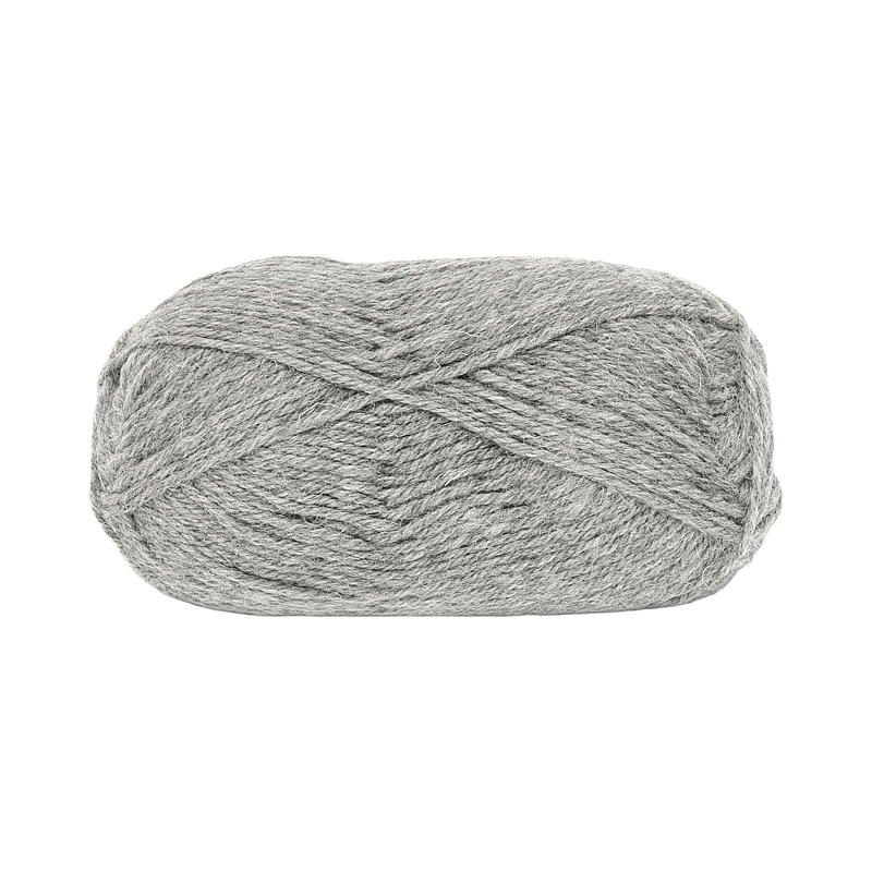 Hilo deportivo Trysil de lana 100% pura lana virgen, gris claro.