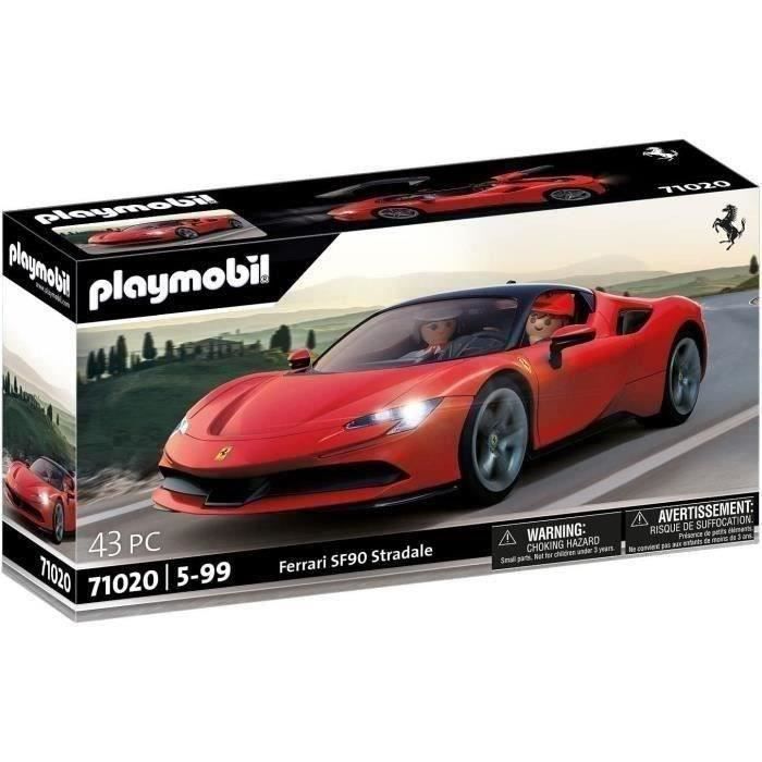 PLAYMOBIL 71020 Ferrari SF90 Stradale, Klassieke auto's, Volwassenen, Verzamelauto, 43 onderdelen