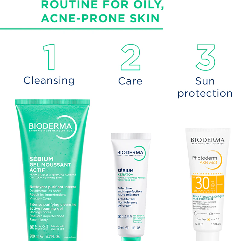 Bioderma Sébium Gel Moussant Actif gel de limpeza profunda para pele oleosa e problemática