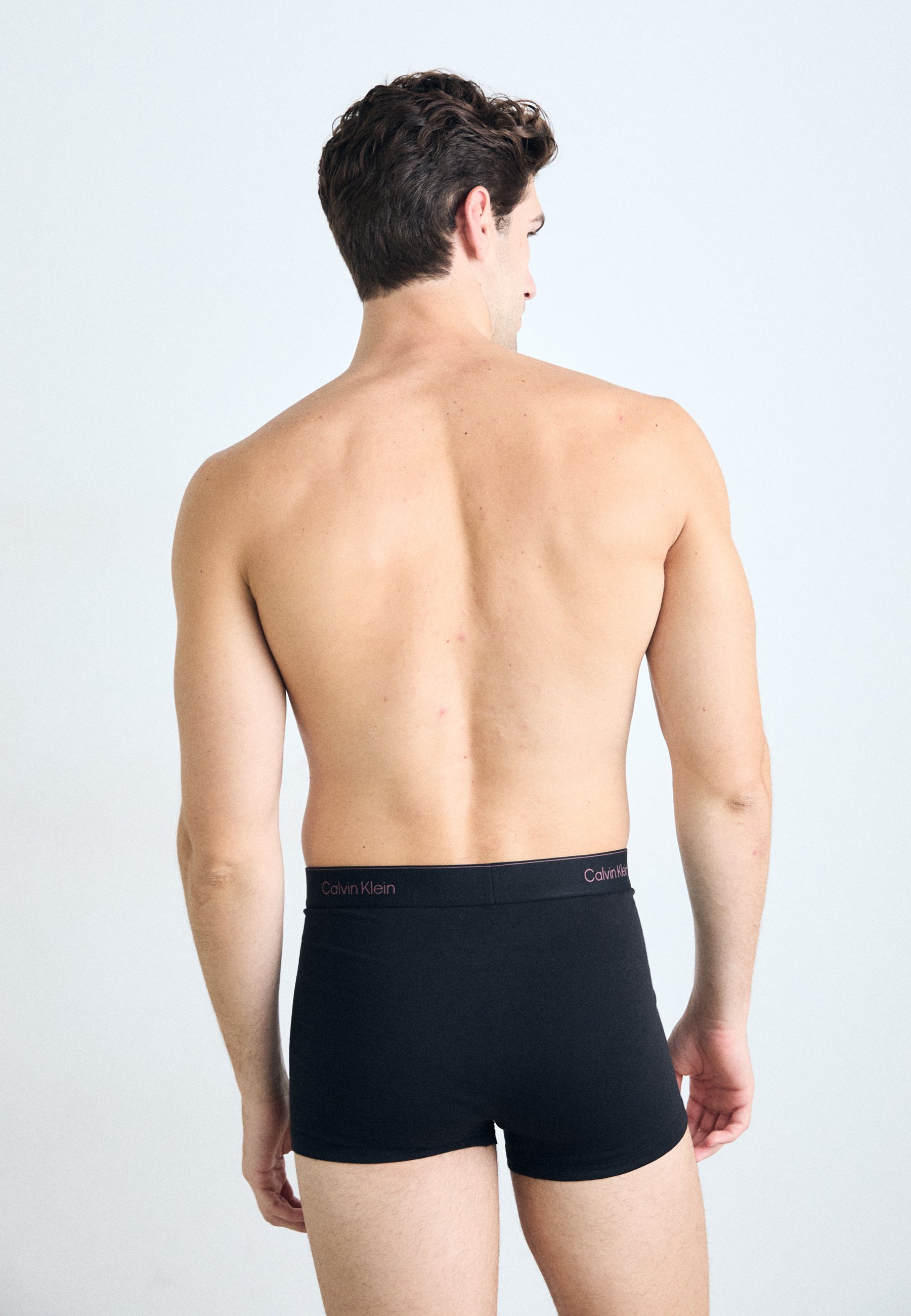 Calvin Klein Underwear RELAXED FIT TRUNK 3 PACK ICON COTTON STRETCH - Spodnie - czapka z daszkiem w kolorze różowym/szarym melanż/antycznym mchem