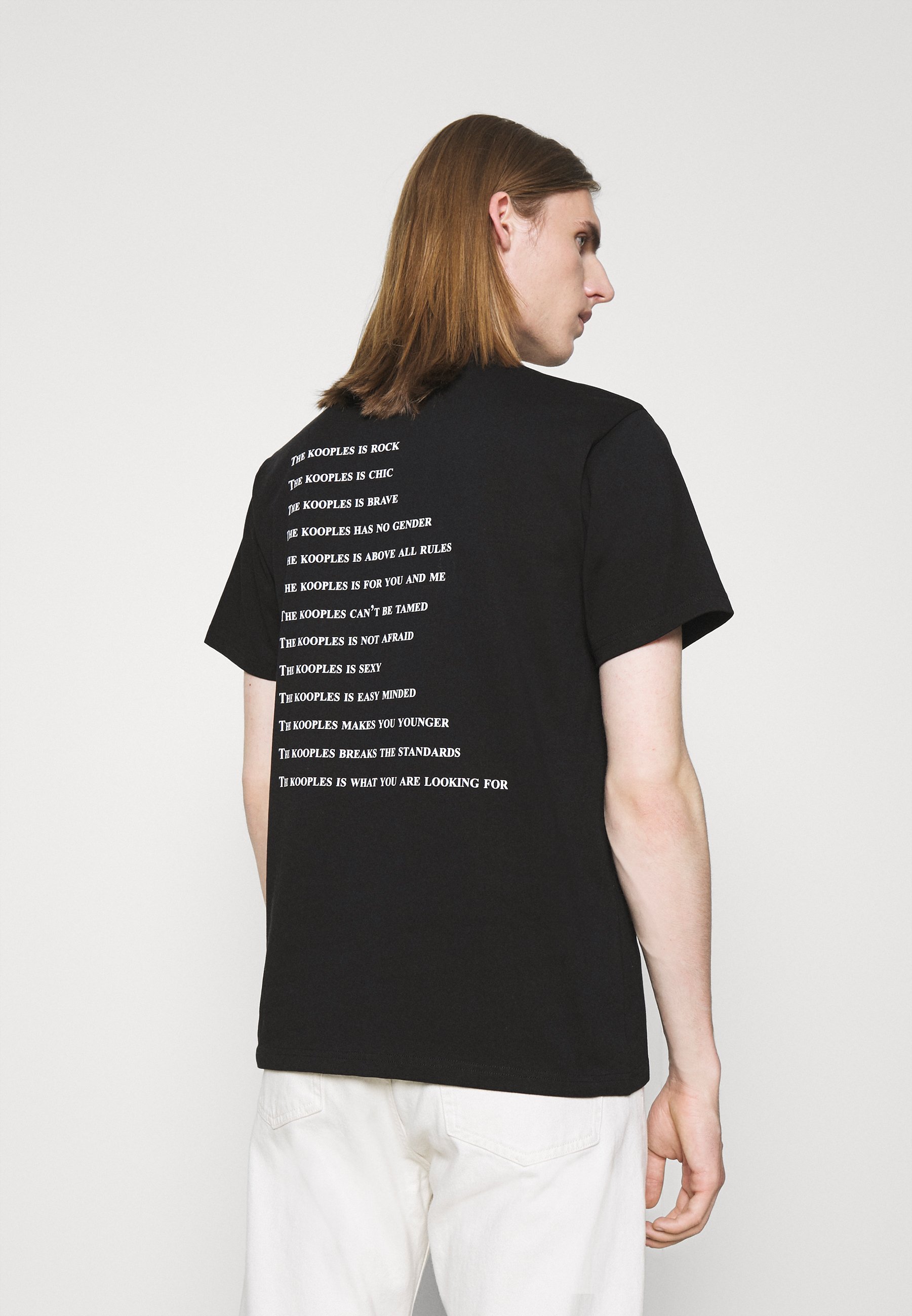 T-shirt The Kooples - Imprimé - Noir
