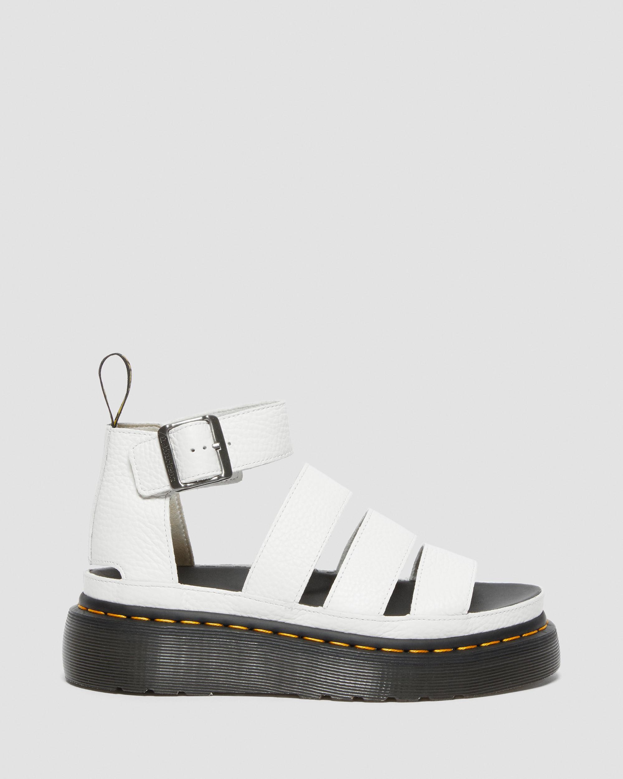 Clarissa II Quad Milled Nappa Leder Plateau Sandalen