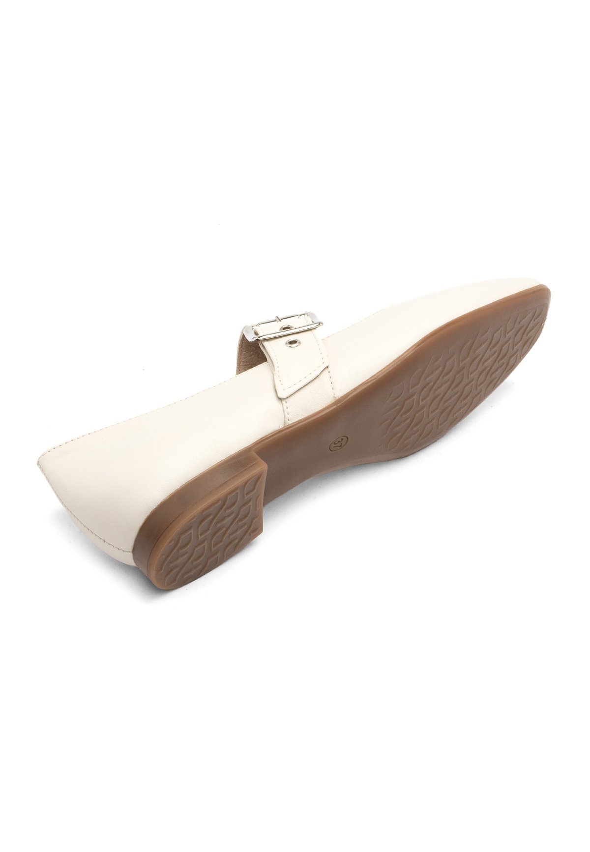 RYŁKO Ballerinas mit Knöchelriemen – Beige