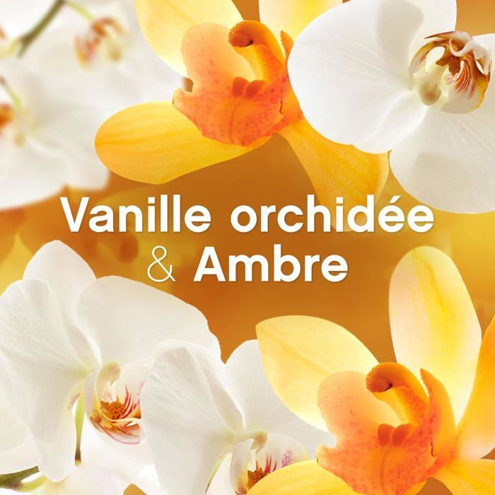 Parfum de Linge en Perles pour Lessive, 35 Lavages, Ambre et Orchidée, Fraîcheur Non-stop jusqu'à 12 Semaines de Stockage