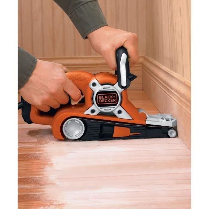 Ponceuse à bande filaire - BLACK+DECKER - KA88-QS - 720W - 75 x 193 mm