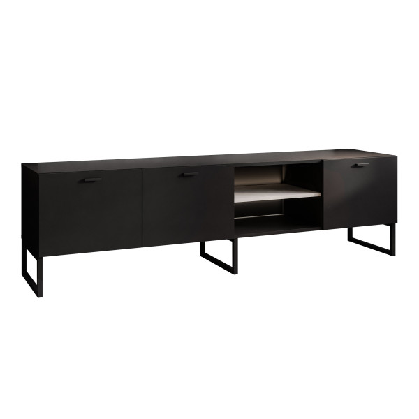 Szafka RTV MOONLIGHT 185 cm czarny
