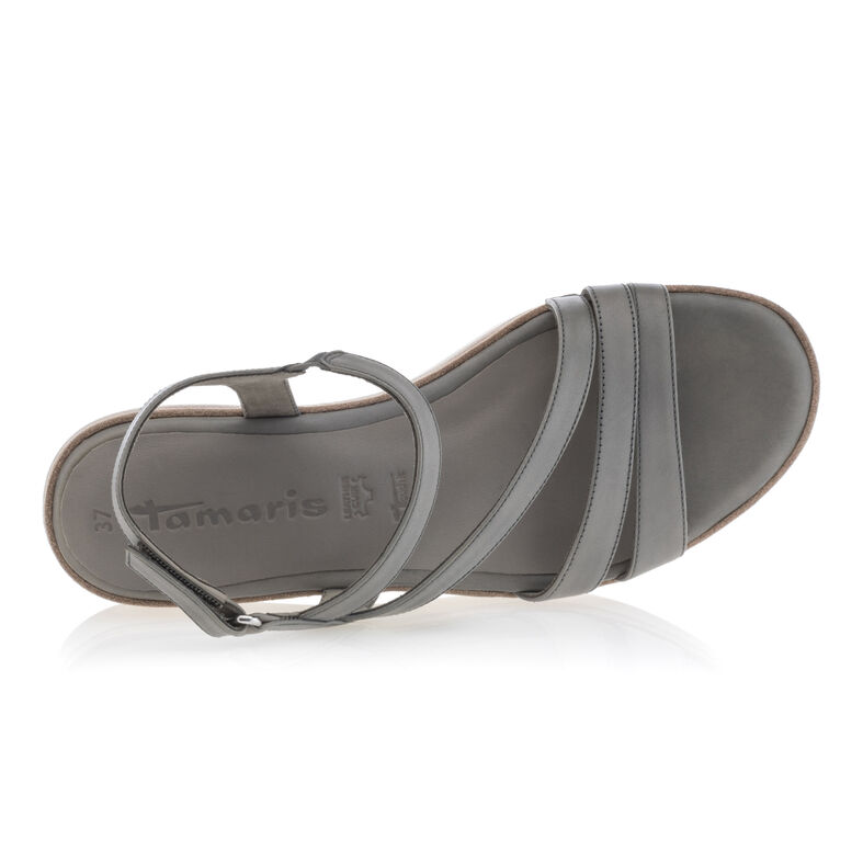 Grüne Damensandalen / Zehenfreie Schuhe