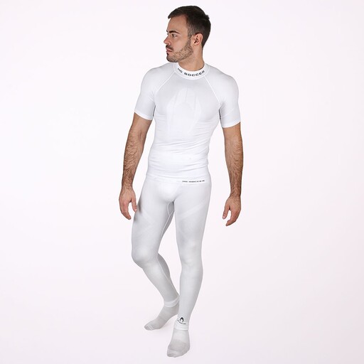  Camiseta Térmica De Manga Corta Blanca