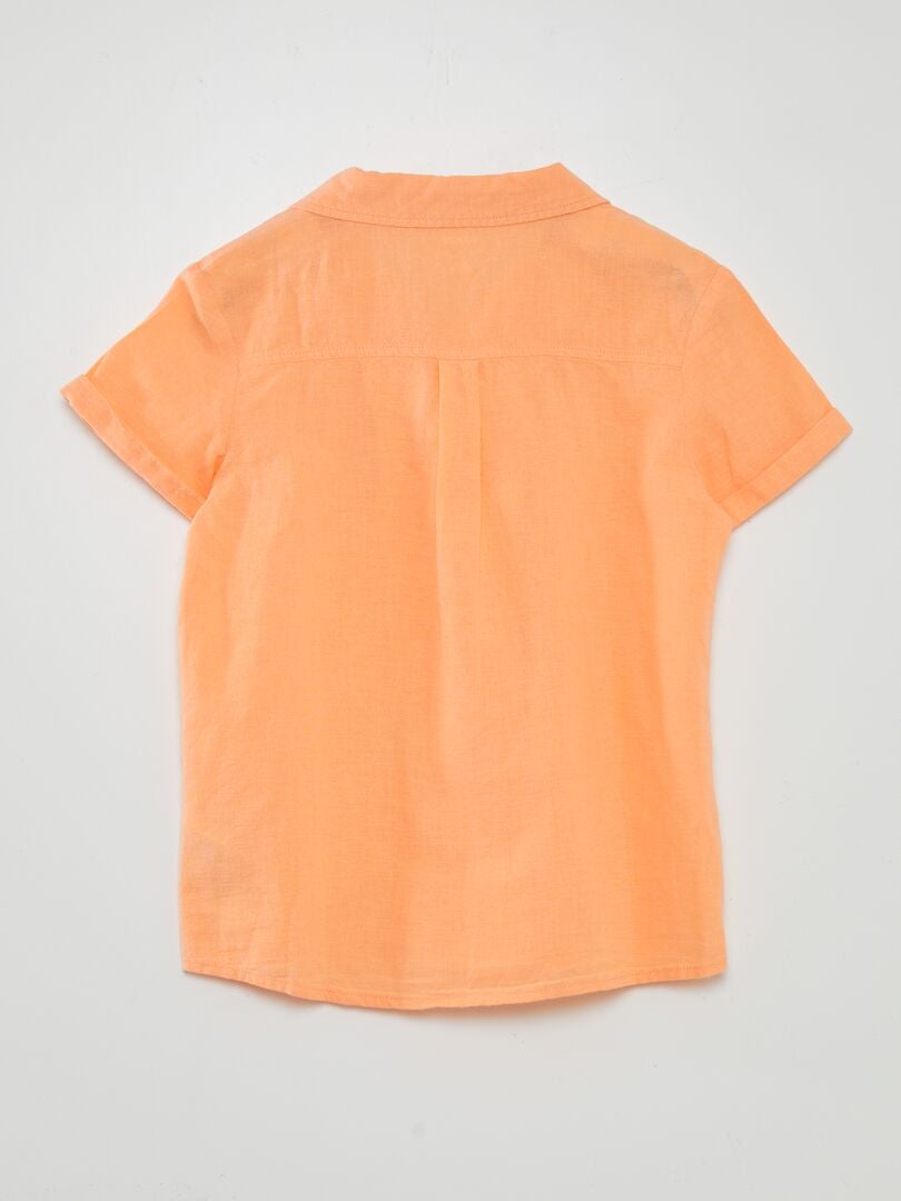 Camisa de manga curta - LARANJA