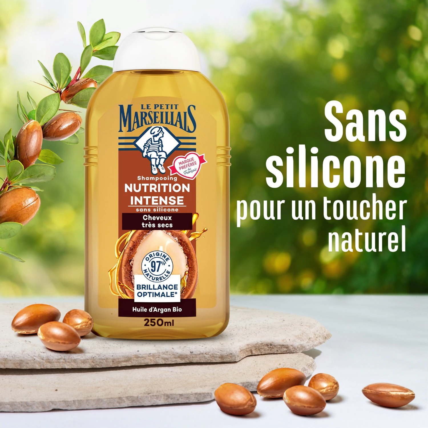 Le Petit Marseillais Shampooing Infusion Nutrition Calendulaet Argan Bio - Le flacon de
