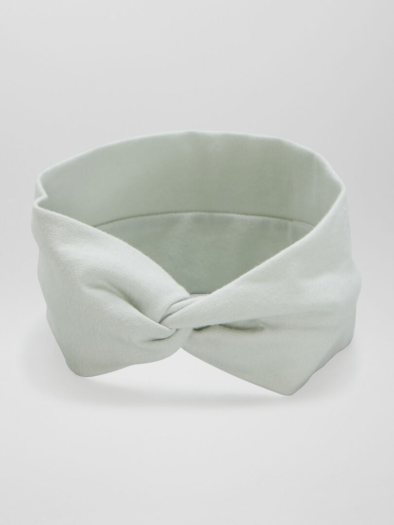 Conjunto de 2 diademas de punto con cruz - BLANCO