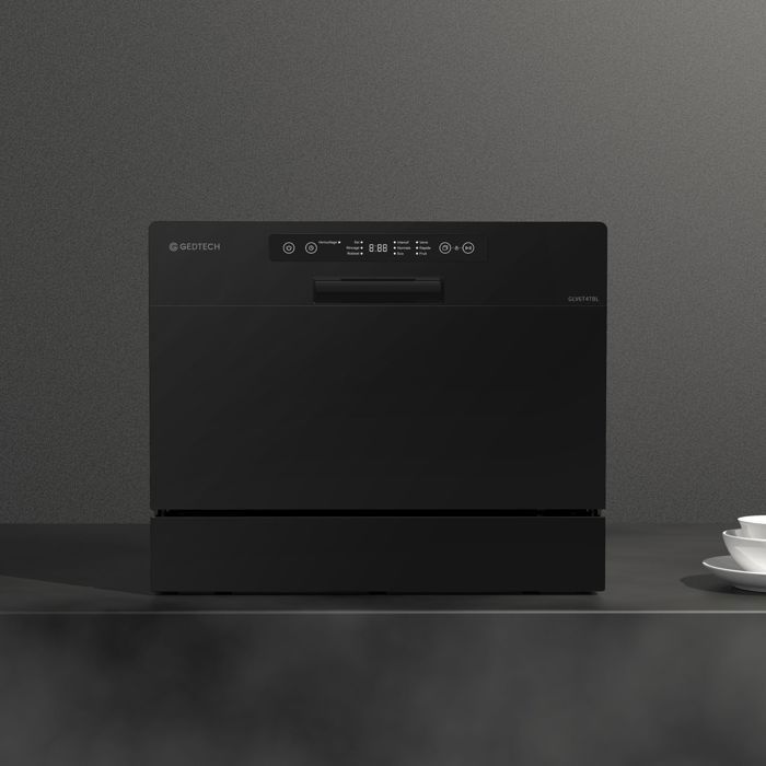 GEDTECH - Lava-louças de bancada GLV6T47BL - 6 serviços - 47 dB - Início programado