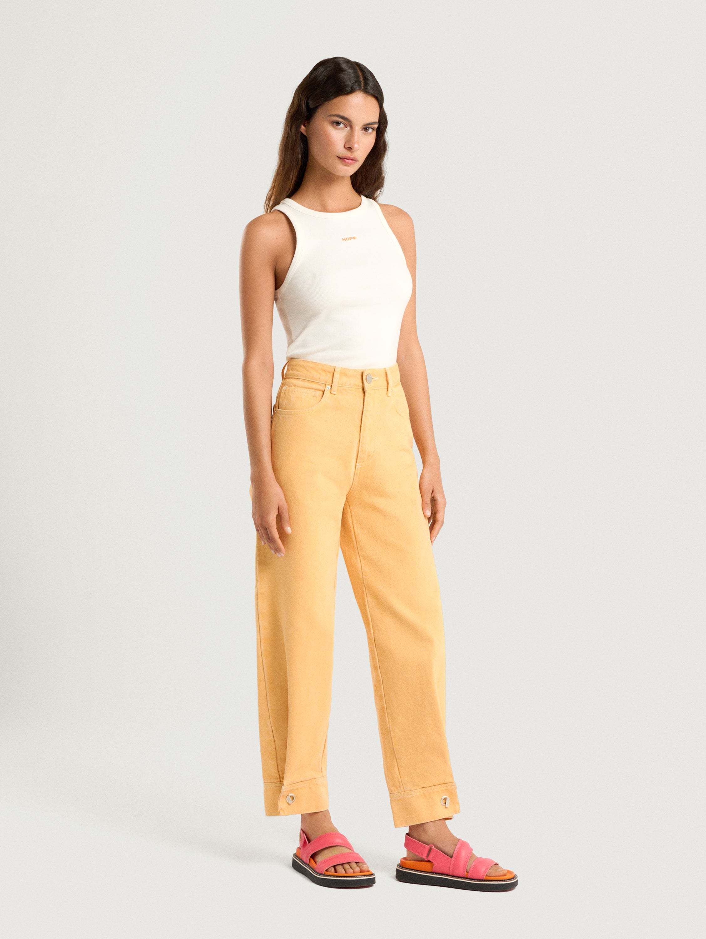 PANTALÓN DENIM AZORES MELOCOTÓN