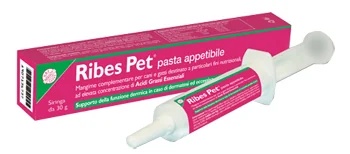 NBF LANES Ribes Pet Schmackhafte Paste Nahrungsergänzungsmittel gegen Dermatitis 30g Spritze