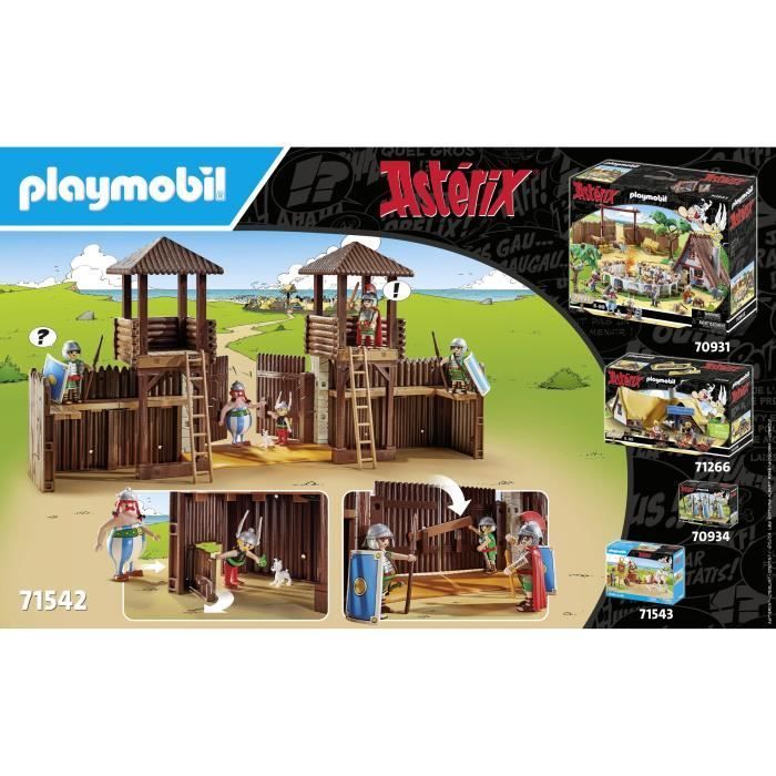 PLAYMOBIL 71542 Camp des Romains, Astérix, Personnages de la BD, 181 pièces, Dès 5 ans
