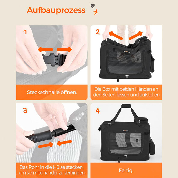 caixa dobrável para transporte de cães