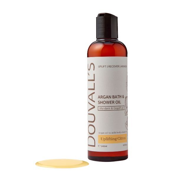 Aceite de baño y ducha de argán con pomelo de Douvall's, 240 ml