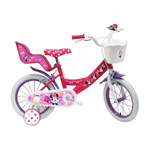  Minnie Mouse meisjesfiets van 35,5 cm, voor kinderen van 4-6 jaar.