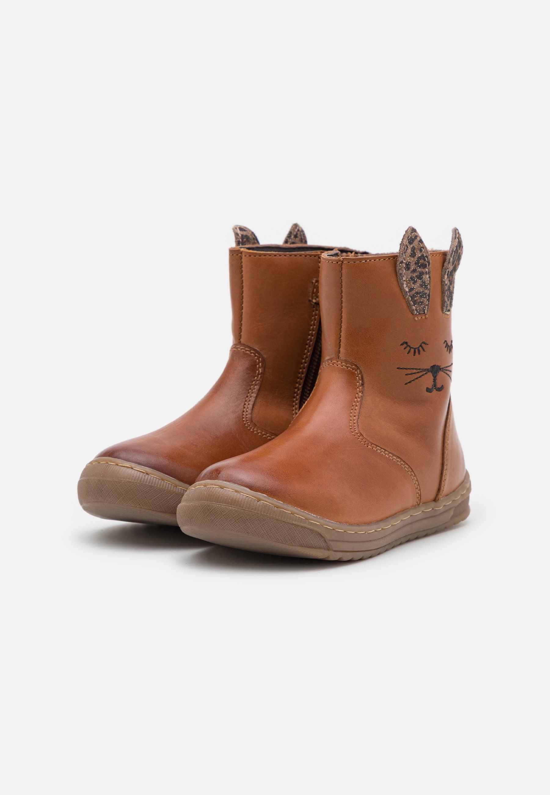 Friboo ODINIAI - Klasikiniai aulinukai iki kulkšnių - konjako spalvos