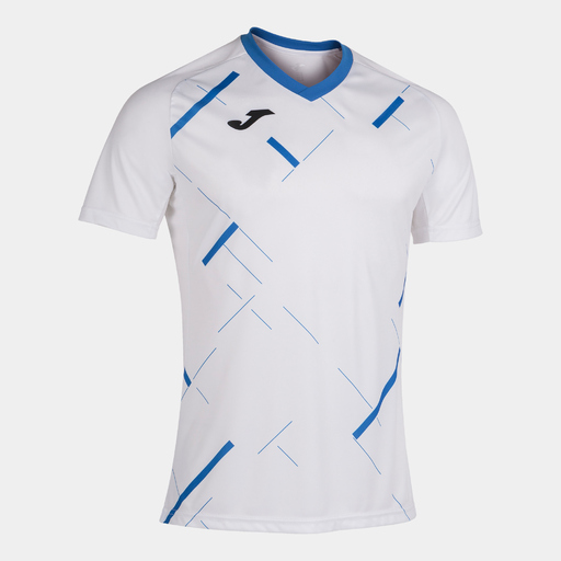 Camiseta Manga Corta Joma Tiger Iii Blanco Royal