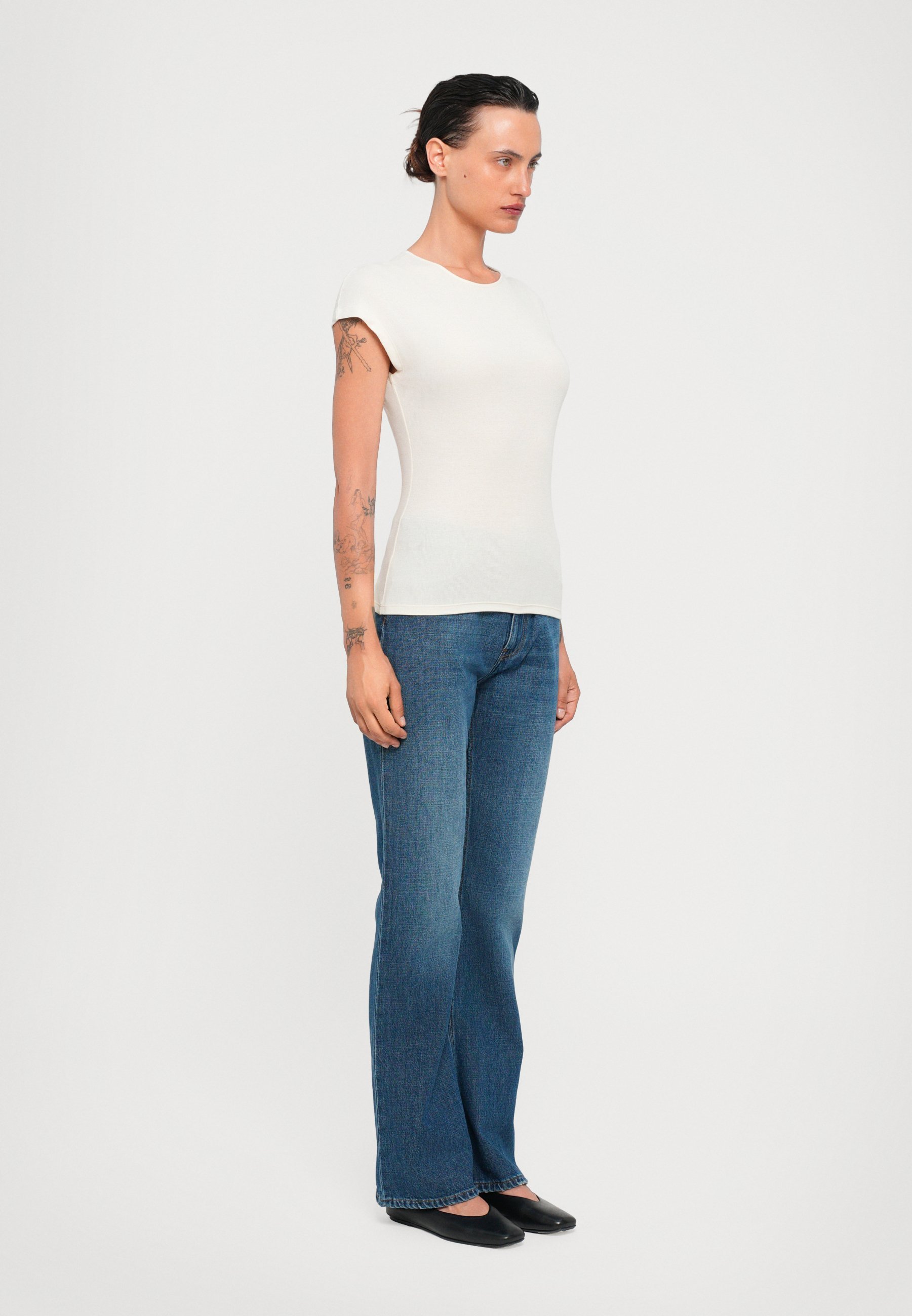 Rodebjer OTTA BODY - Basic-T-Shirt - gebrochenes Weiß