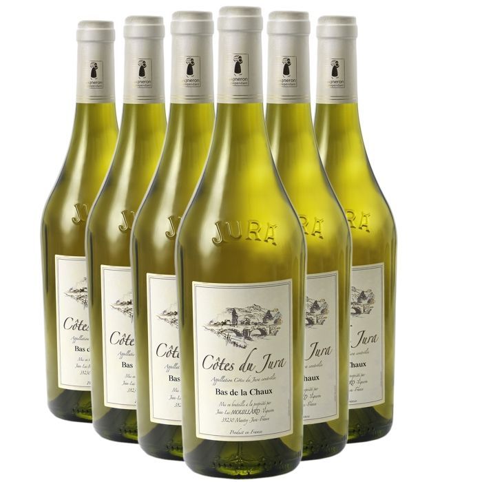 Domaine Jean-Luc Mouillard Côtes du Jura Bas de la Chaux 2023 - Vino Blanco del Jura (6x75cl) Ecológico