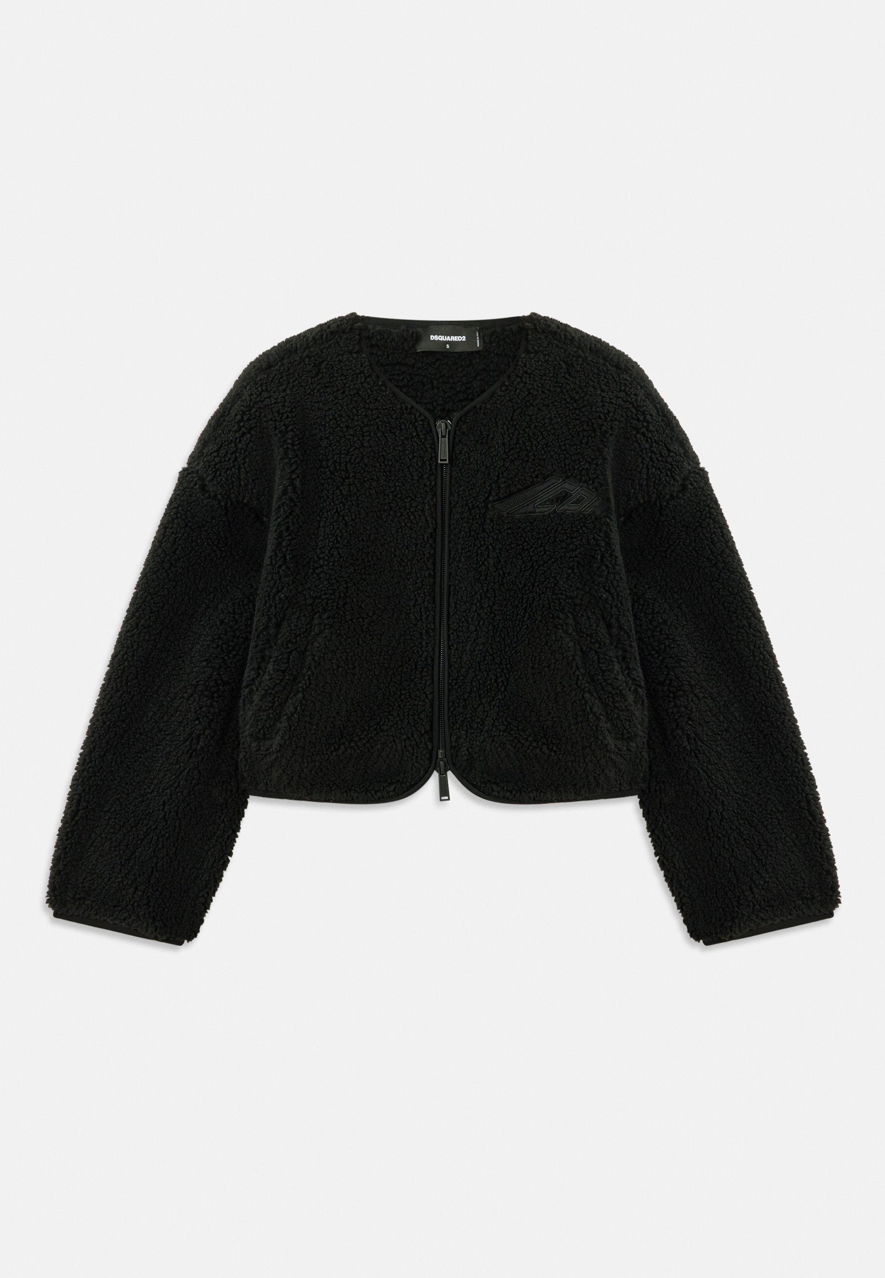 DSQUARED2 ICON LOOSE KABAN - Giacca in pile - nera