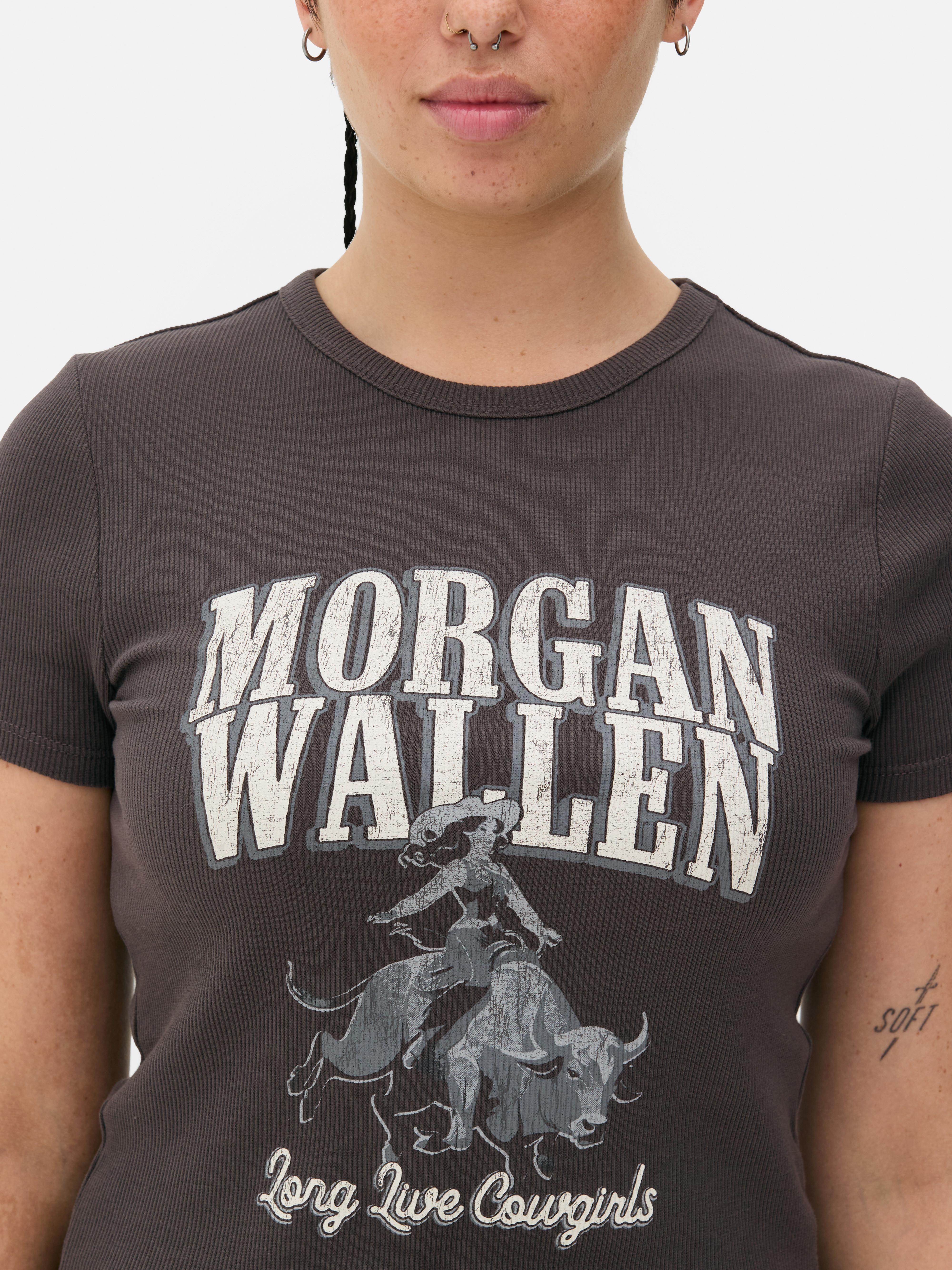 Tricou pentru bebeluși Morgan Wallen Un tricou pentru bebeluși cu guler rotund și mâneci scurte pentru fanii Morgan Wallen