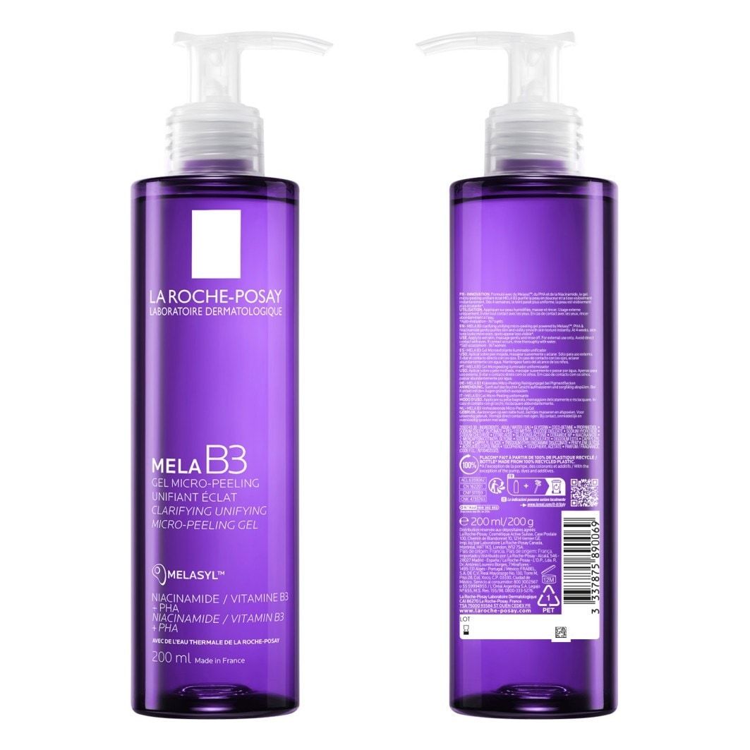 La Roche-Posay Mela B3 Čistiaci, zjednocujúci mikroexfoliačný gél - 200 ml