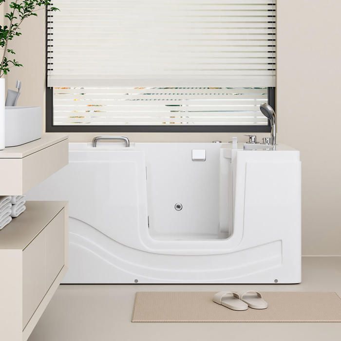 Bañera HOME DELUXE 'VITAL M' >Versión: Derecha< Independiente, sanitaria, acrílica | Bañera de esquina acrílica