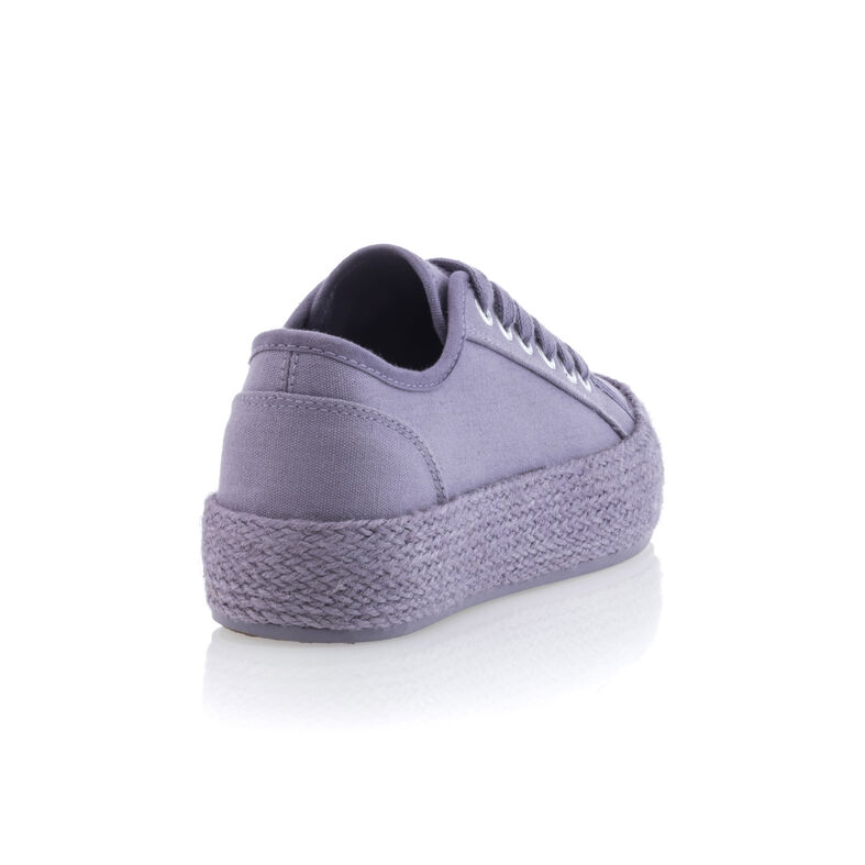 Espadrile de damă cu talpă din frânghie - Mov